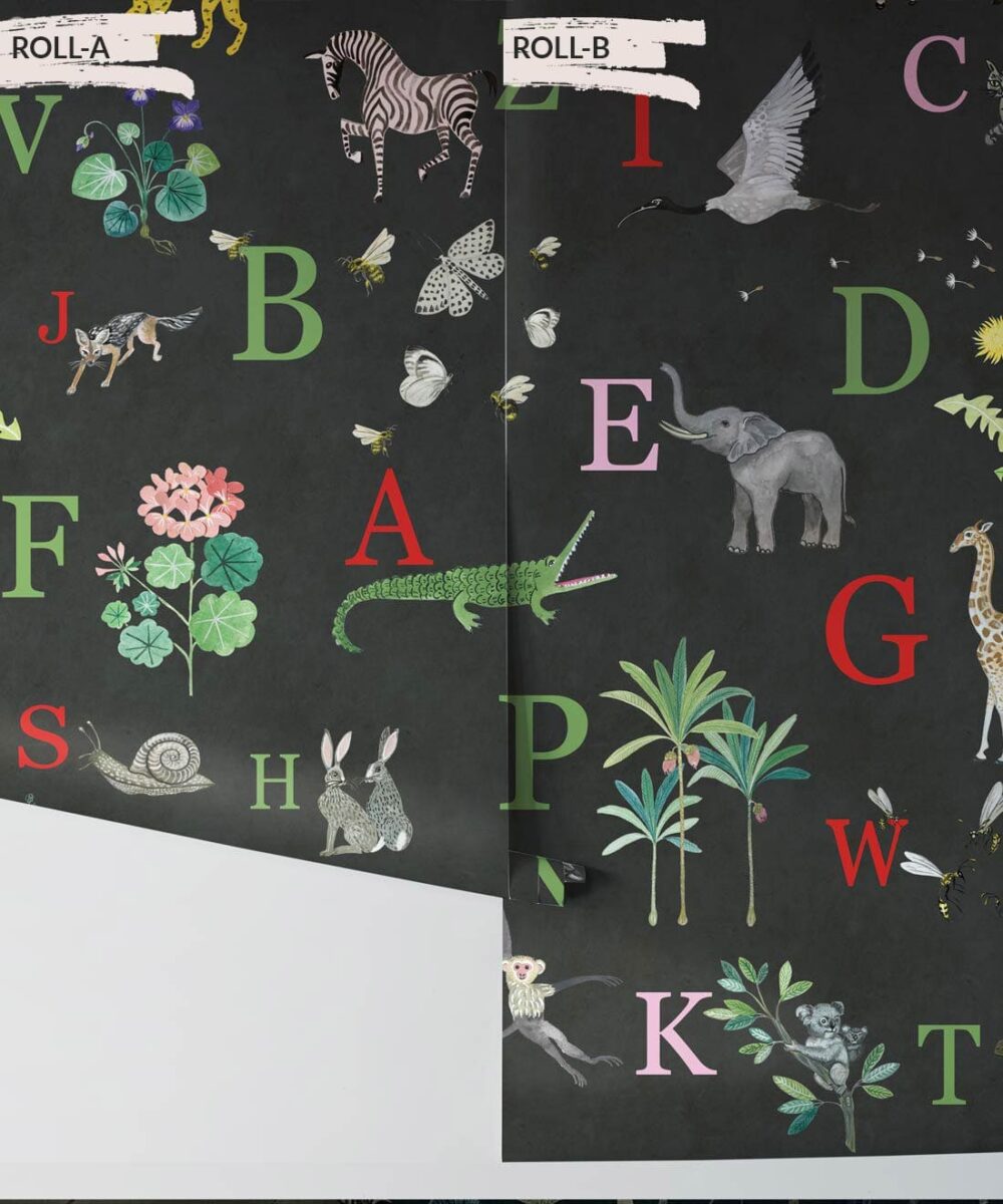 Noah’s ABC Wallpaper • Stunning Alphabet Design • Milton & King Dubai ...