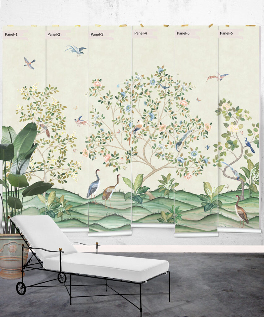 Spring Landscape Mural • Botanical Mural • Milton & King Dubai | United ...