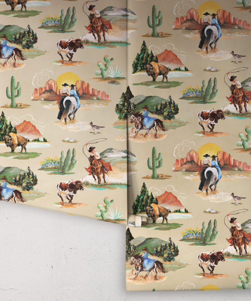 Frontier Wallpaper • Western Wallpaper • Milton & King Dubai | United ...