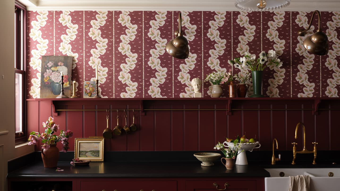 Painter's Glasshouse SS/26 Collection - Gallery Image - Silk Road Wallpaper Insitu