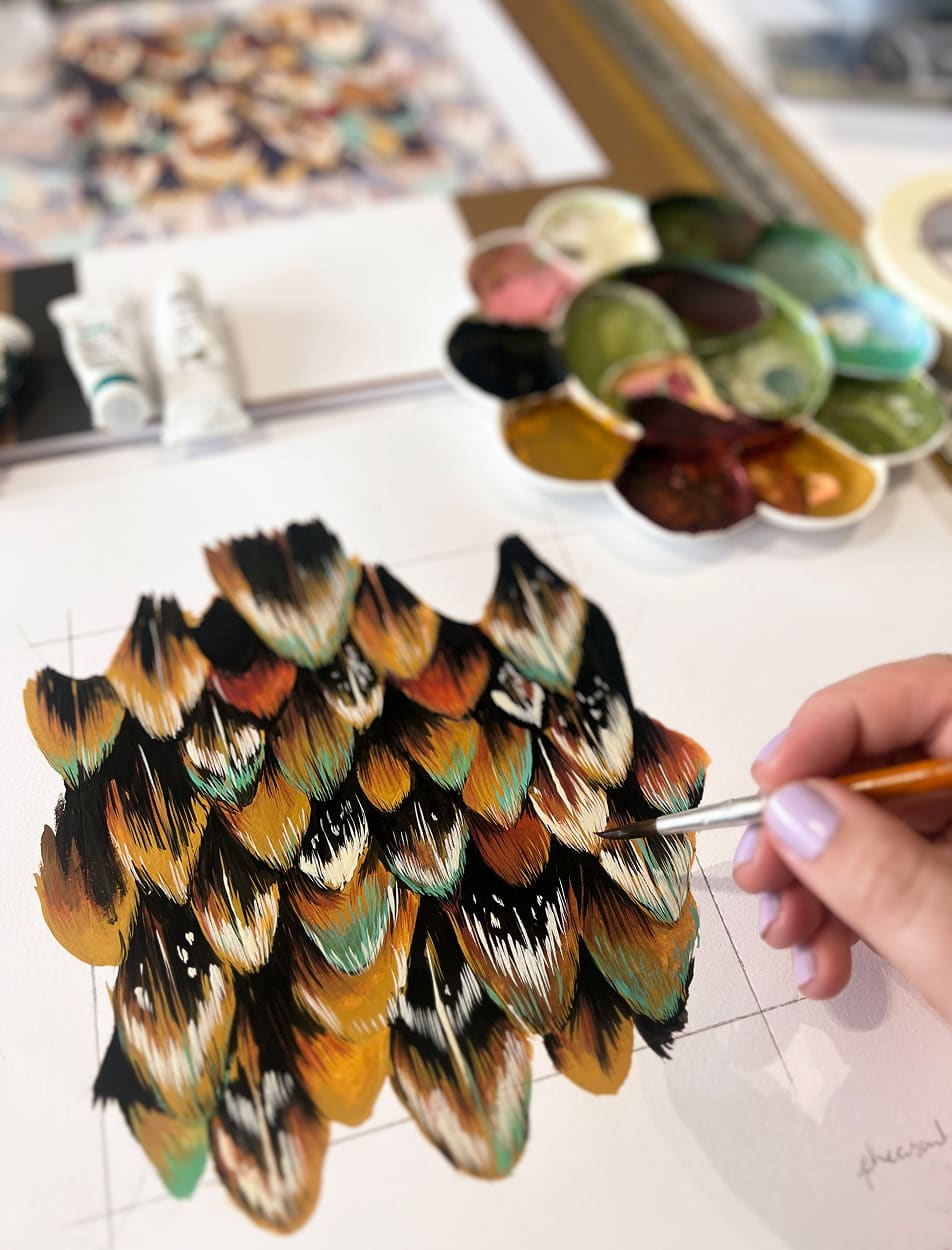 Wild At Heart Collection - Collection Page - Inspiration Section - Image 3 - Tail Feather Wallpaper Element