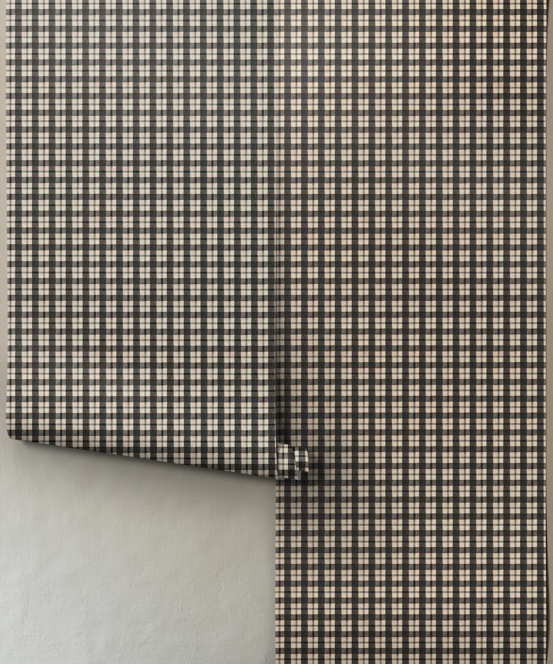 Timber Decorative Textile Wallpaper - Colourway: Charcoal - Roll