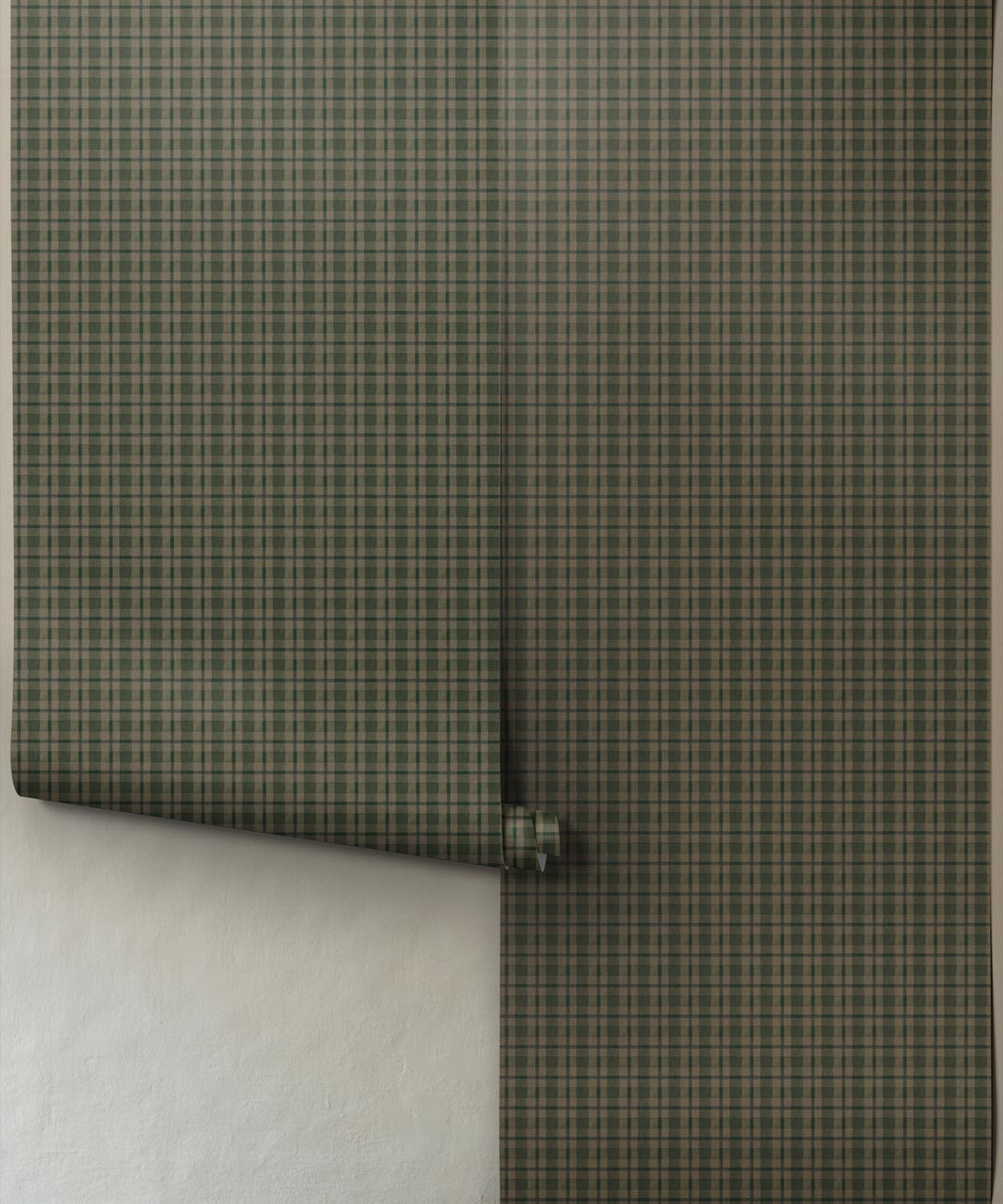 Timber Decorative Textile Wallpaper - Colourway: Forest - Roll