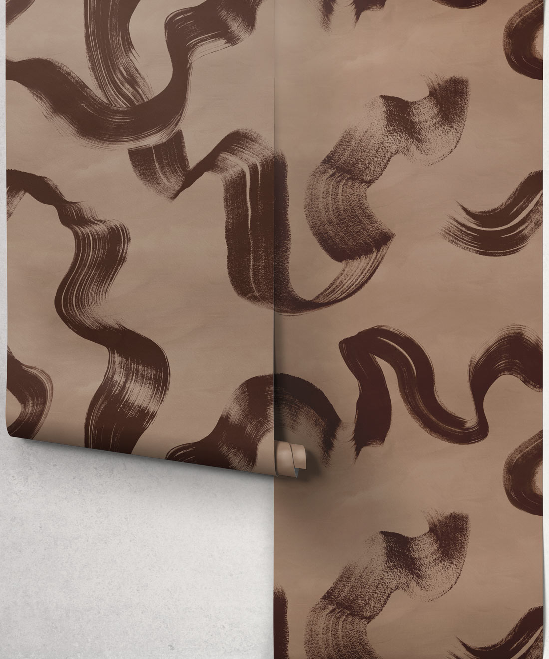 Zephyr Wallpaper - Colourway: Walnut - Roll