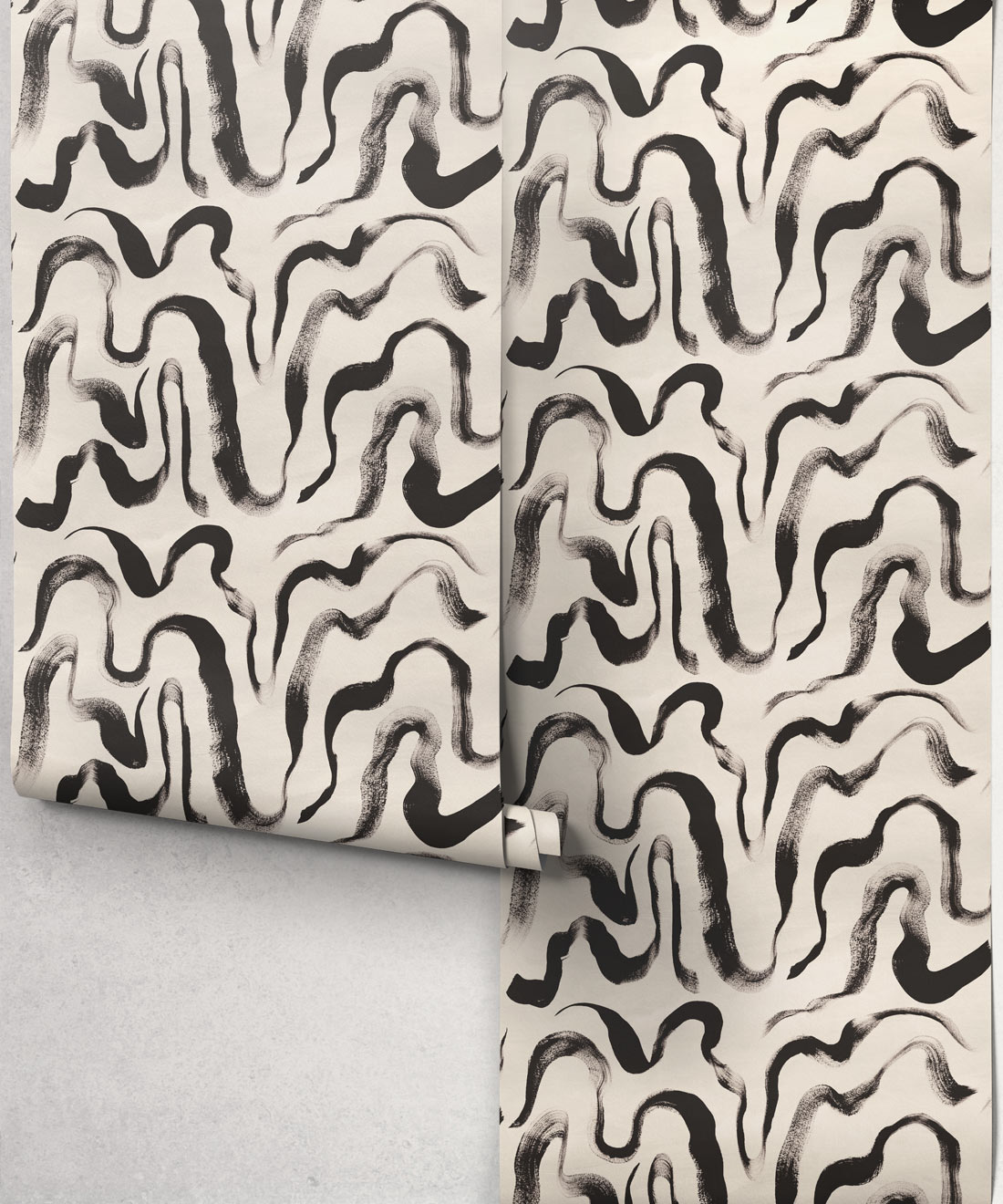 Zephyr Metallic Wallpaper - Colourway: Onyx - Roll