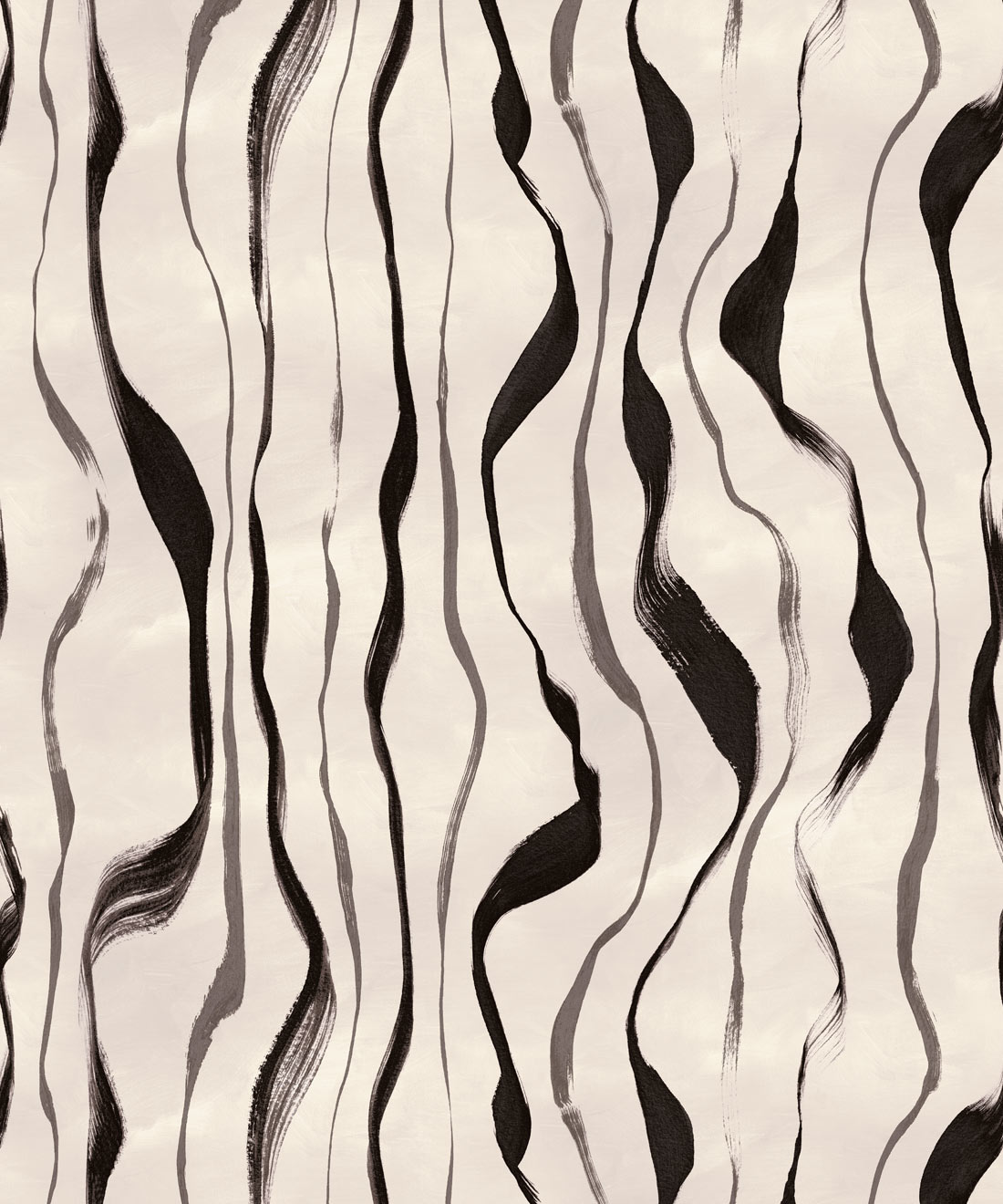 Cascade Wallpaper - Colourway: Charcoal - Swatch