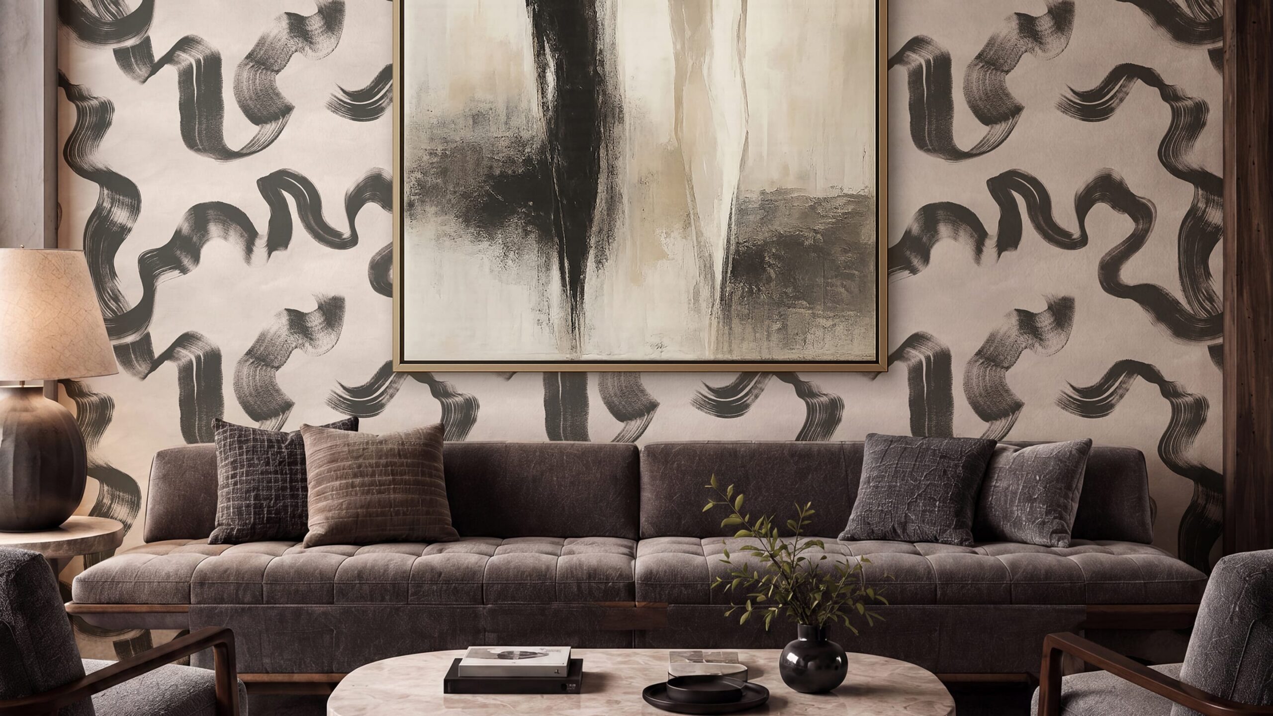 Zephyr Wallpaper in Charcoal - Northland Collection - M&K Studio - Autumn/Winter 2026 Collection - Gallery