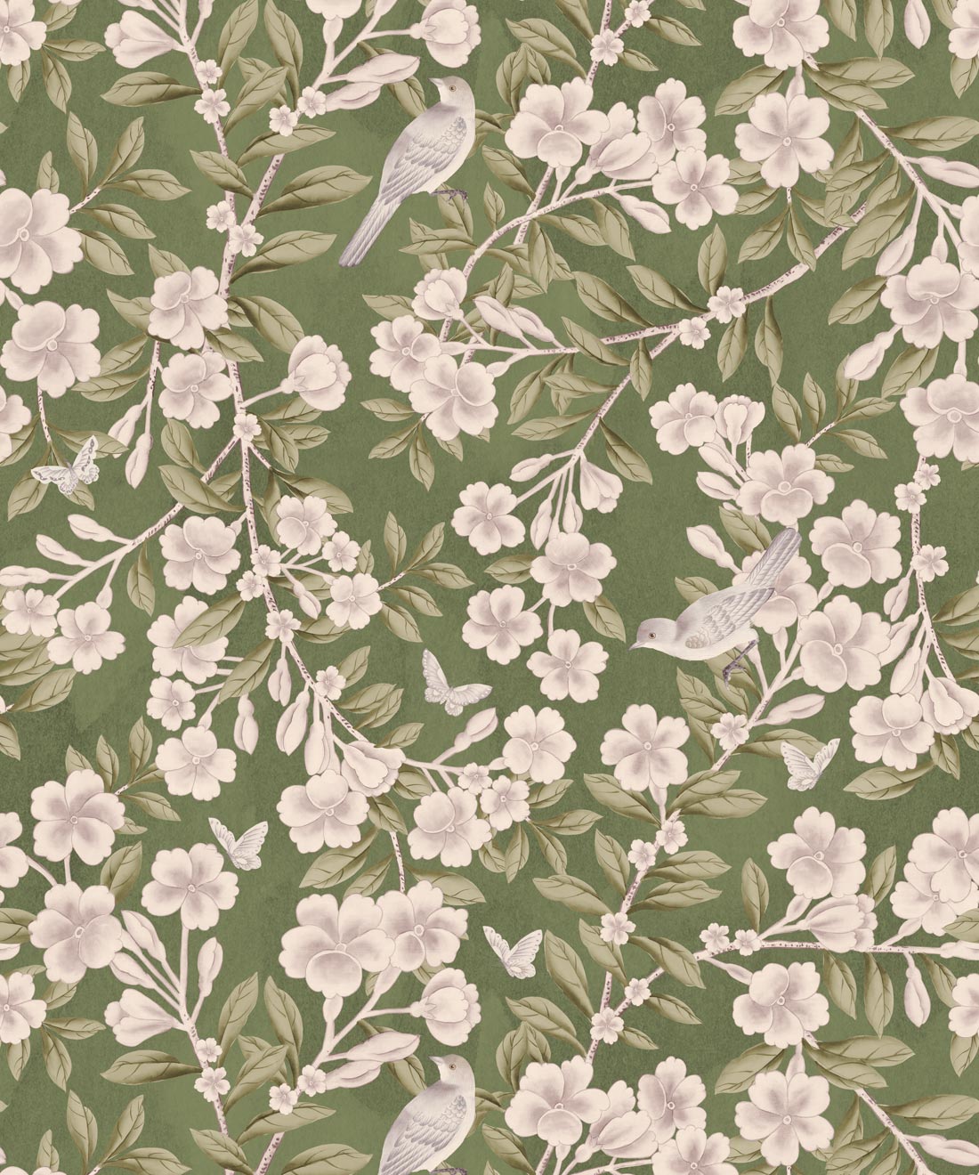 Chelsea Trellis Wallpaper - Colourway: Olive - Swatch