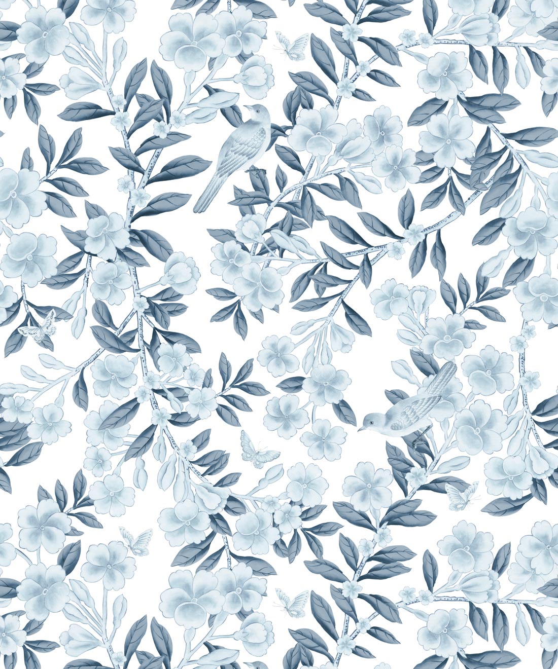 Chelsea Trellis Wallpaper - Colourway: Porcelain - Swatch