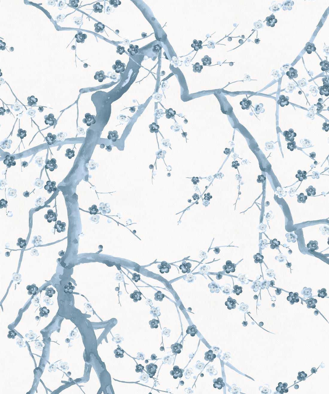 Blossom Branch Wallpaper - Colourway: Porcelain - Swatch