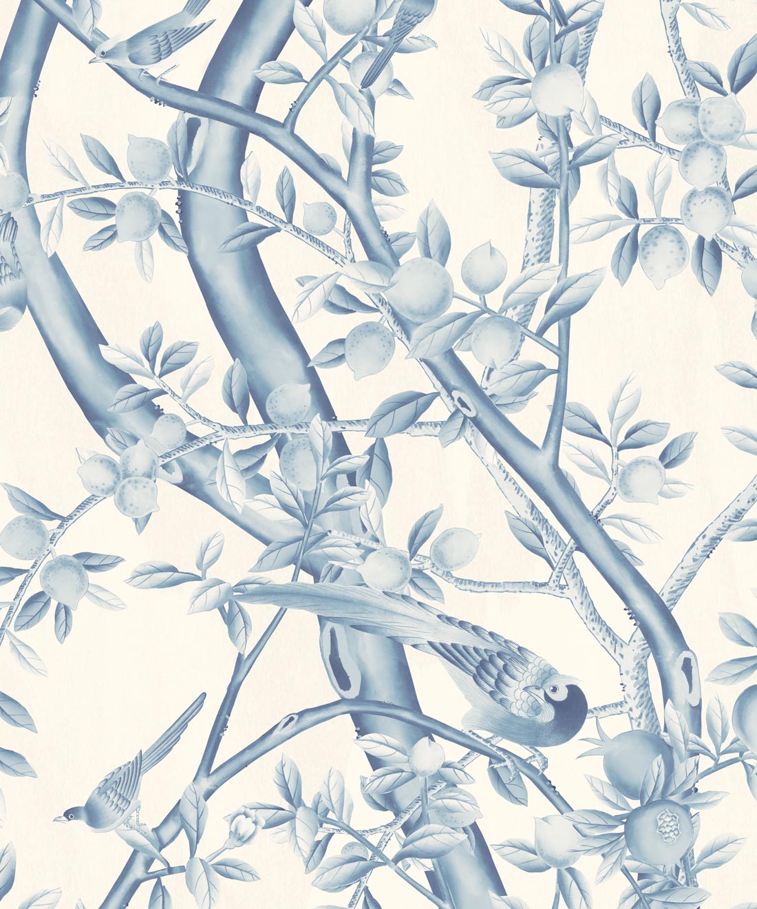 Orchard House Wallpaper - Colourway: Delft - Swatch