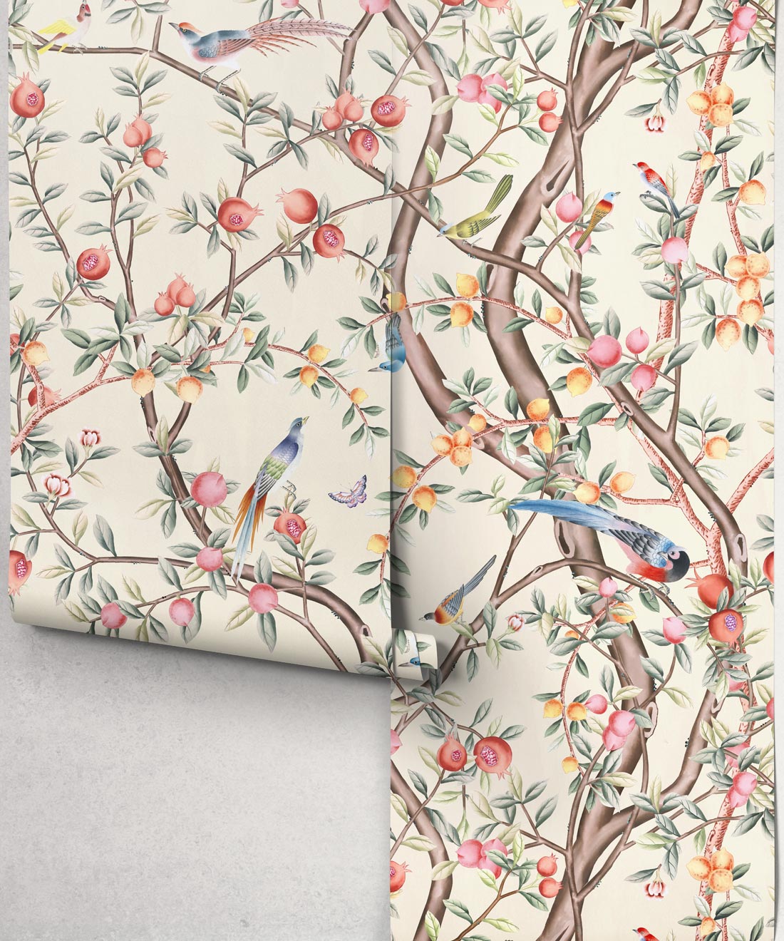 Orchard House Wallpaper - Colourway: Porcelain - Roll
